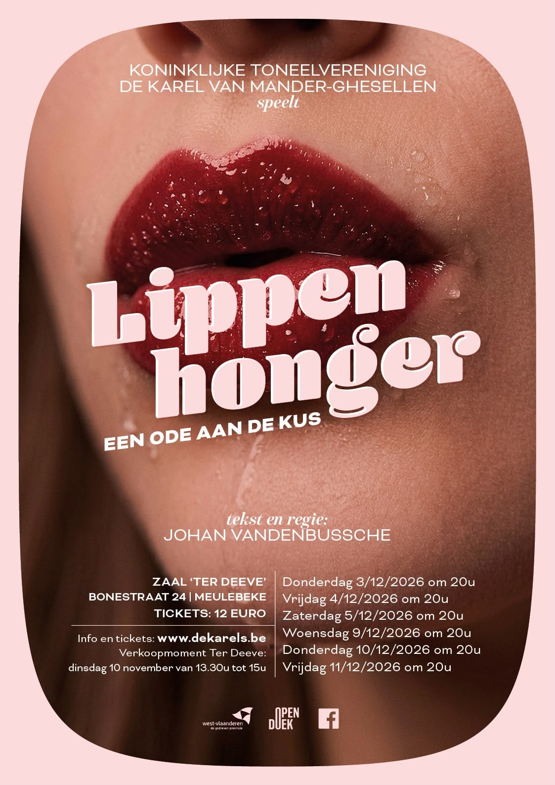 Affiche LIPPENHONGER   een ode aan de kus